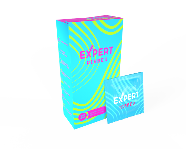 Презервативы EXPERT Ribbed, ребристые, 15шт_1
