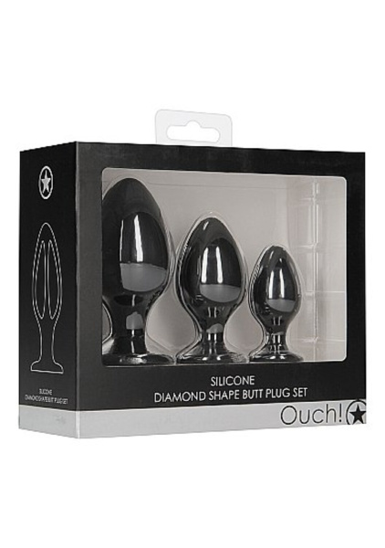 Набор анальных пробок Diamond Shape Butt Plug Set_1