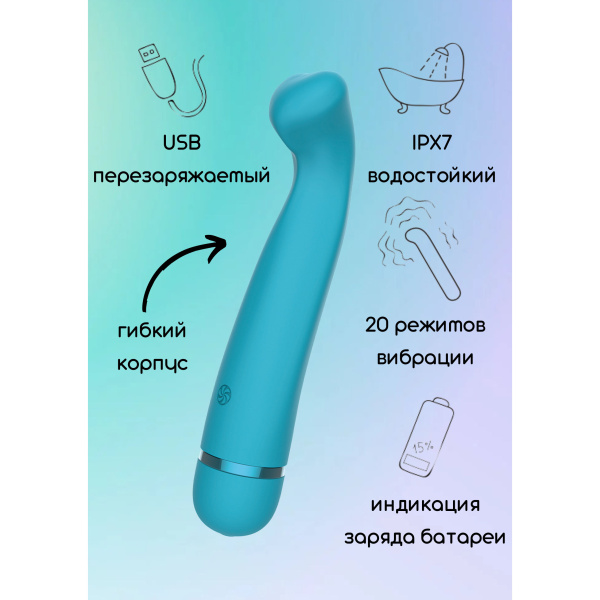 Перезаряжаемый вибратор Fantasy Raffi Blue_1