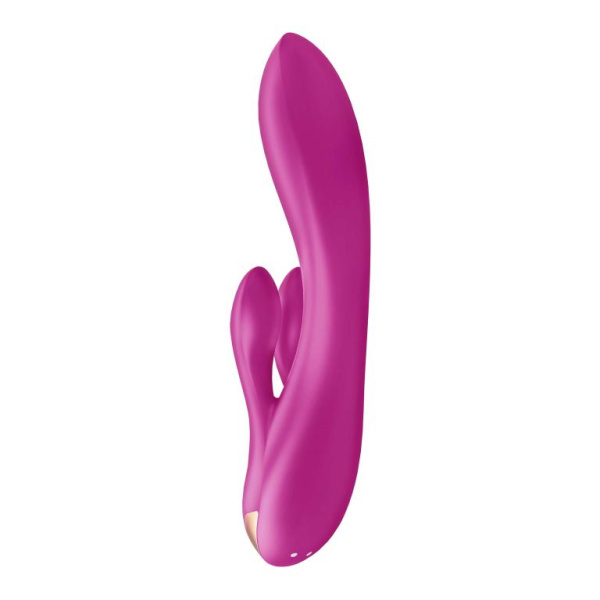 Вибратор-кролик Satisfyer Double Flex с двумя клиторальными отростками, фиолетовый_5