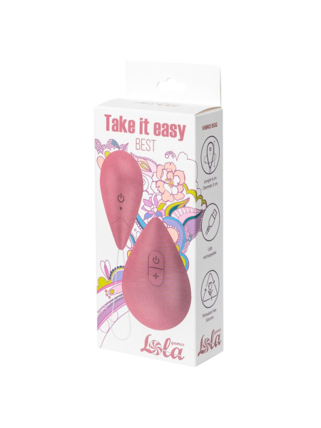 Виброяйцо с пультом управления Take it Easy Best Pink_1