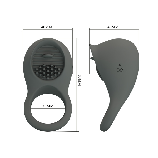 Эрекционное кольцо с вибростимуляцией клитора Pretty love BI-210216-1_1