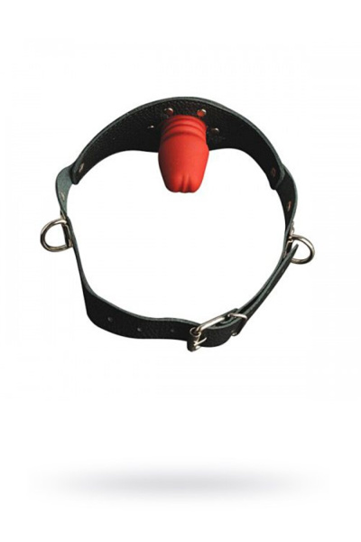 Кляп из кожи в виде фаллоса_1