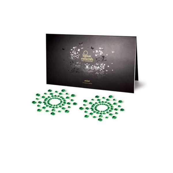 Украшение на грудь Bijoux Indiscrets MIMI зеленое_1