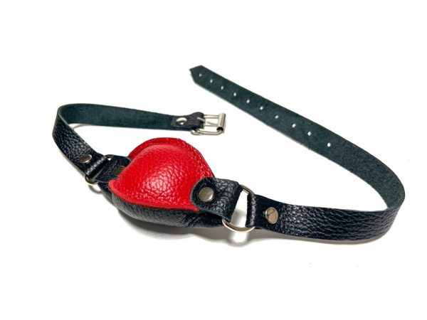 Кляп кожаный черно-красный 60014ars_1