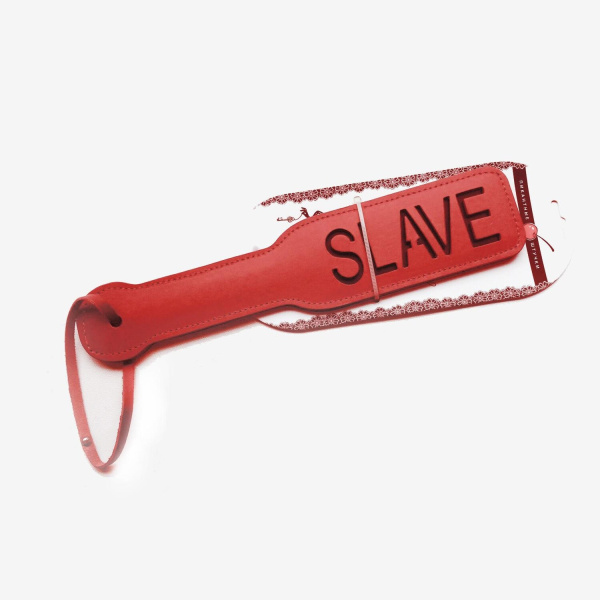 Красная шлёпалка Slave_1