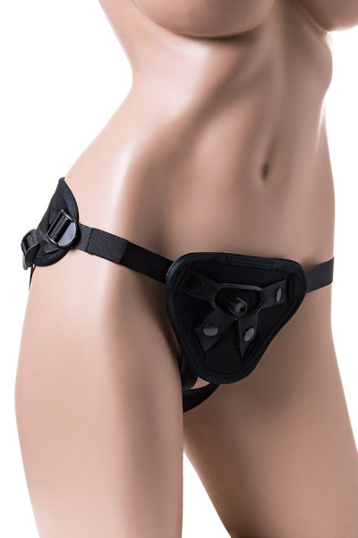 Трусики для страпона RealStick Strap-On Master, неопрен, черные_4