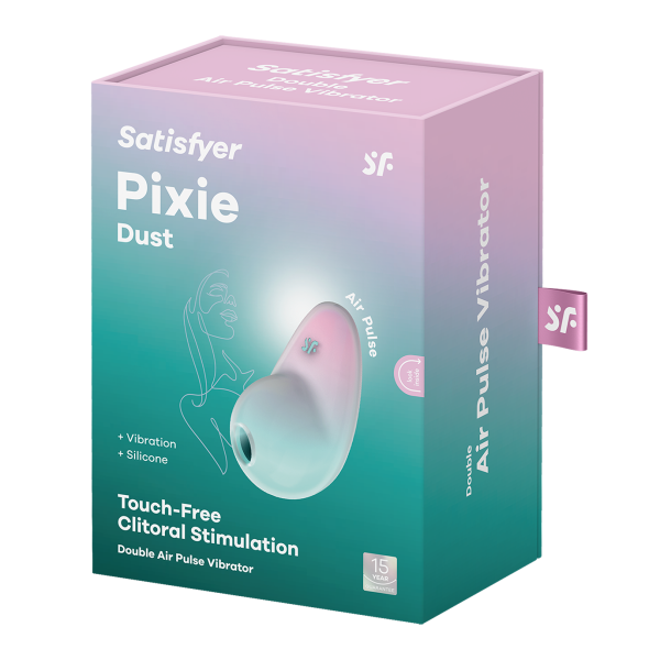 Вакуумный стимулятор клитора Satisfyer Pixie Dust, мятно-розовый_2