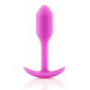 Профессиональная пробка для ношения B-vibe Snug Plug 1 розовый_7
