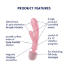 Вибратор-ванд 2 в 1 Satisfyer Triple Lover, розовый_4
