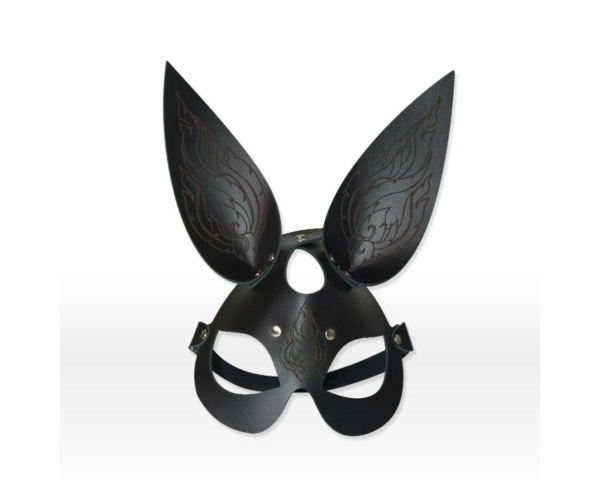 Эффектная Маска Зайка с узором на ушках_1