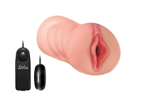 Двойной мастурбатор с вибропулей Satisfaction Lucky charm_1