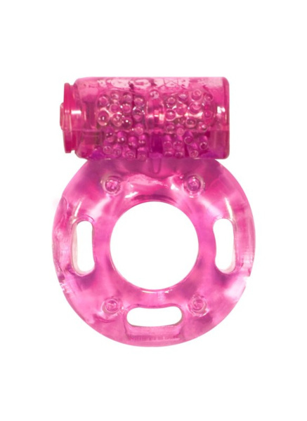 Эрекционное кольцо с вибрацией Rings Axle-pin pink_1