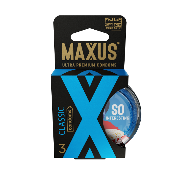 Презервативы MAXUS Classic №3 в пластиковом кейсе, классические, X-Edition, 3 шт_2