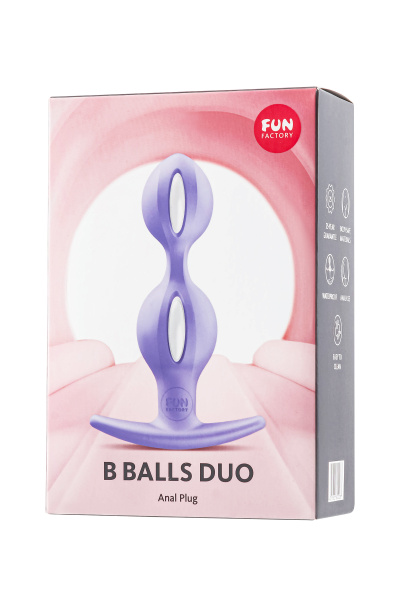 Анальный стимулятор Fun Factory B Balls Duo, силикон, сиреневый, 15 см_5