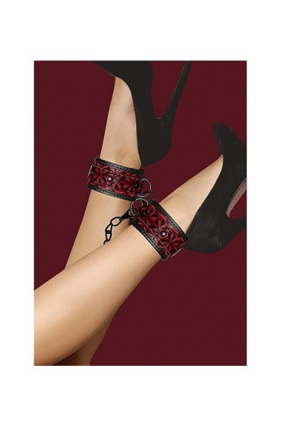Наножники (оковы, фиксаторы) Luxury Ankle Cuffs, красные_1