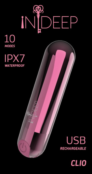 Перезаряжаемая вибропуля Indeep Clio Magenta_3