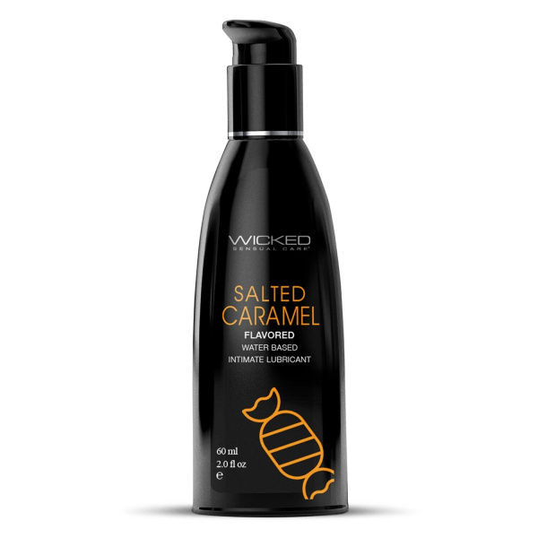 Лубрикант со вкусом соленой карамели WICKED AQUA Salted Caramel 60 мл_1