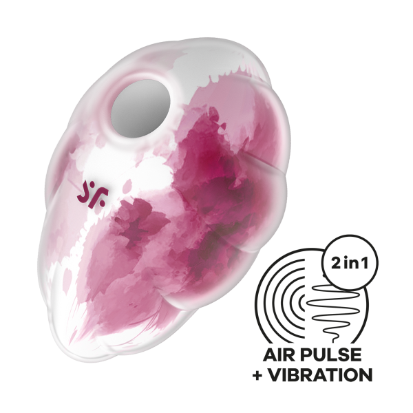 Вакуумный стимулятор клитора Satisfyer Cloud Dancer, красный_1