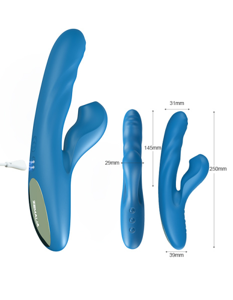 Вибратор с возвратно-поступательными движениями BeYourLover Otto с вакуумом и подогревом_4