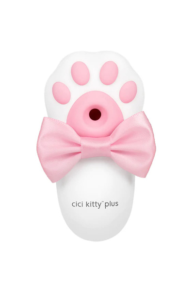 Вибратор с вакуумной стимуляцией OTOUCH Cici Kitty Plus, силикон, белый, 10,3 см_3