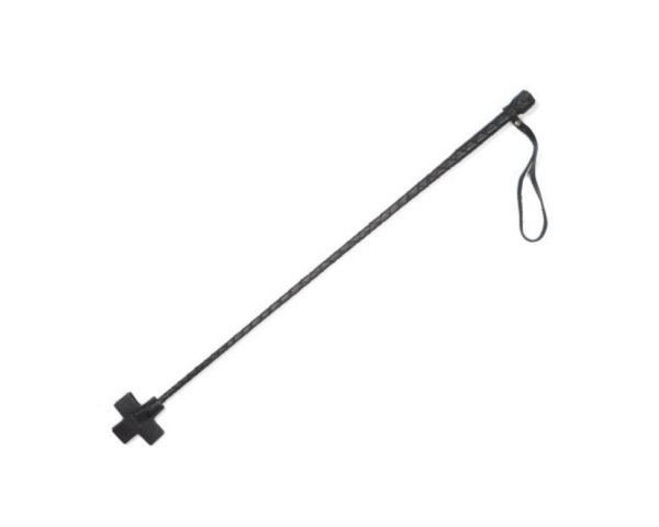 Стек плетеный (крест) черный_1