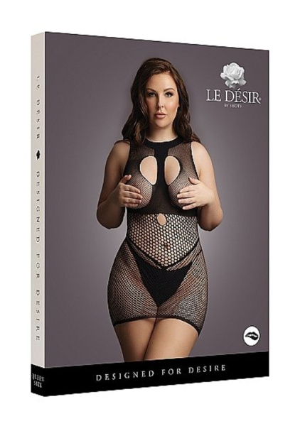 Мини-платье Duo Net Open Cup Plus size_1