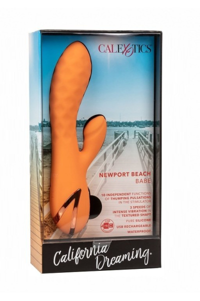 Вибромассажер кролик Newport Beach Babe с функцией «пульсирующее воздействие»_2