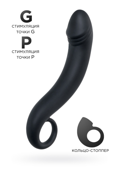 Анальный стимулятор POPO Pleasure by TOY Dorado, водонепроницаемый, силикон, черный, 18 см,  3,5 см_2
