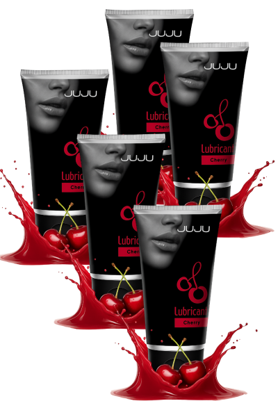 Сет съедобных лубрикантов JUJU Вишня, 5х50ml 752JU_1