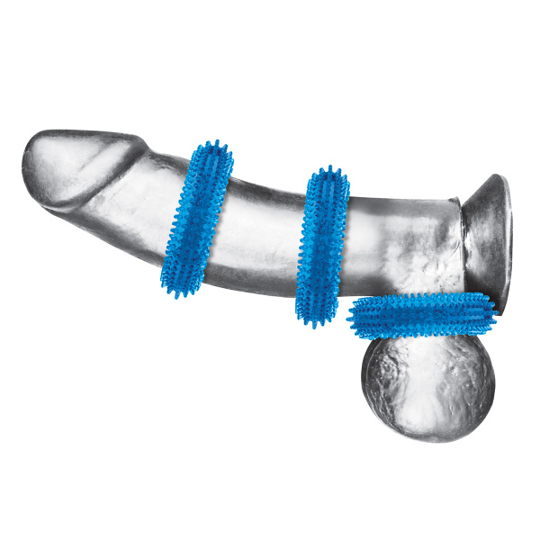 Комплект из трех колец для эрекции 3-Pack Ultra-Stim Stretch Cock Rings_4