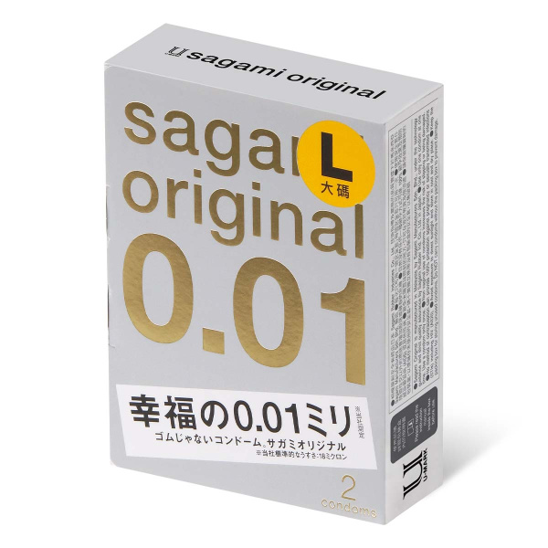 Презервативы Sagami Original 001 L-Size, полиуретан, 2 шт._1