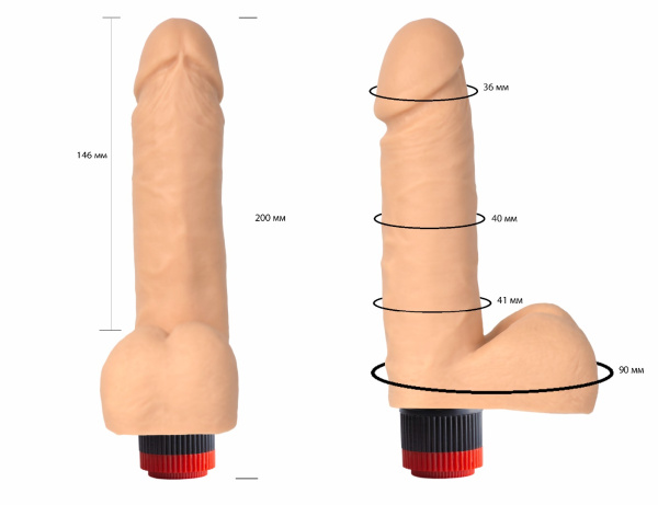 Вибратор гелевый 111400ru_3