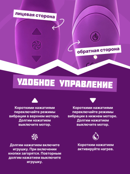 Нагревающийся Вонд Heating Wand Purple_2
