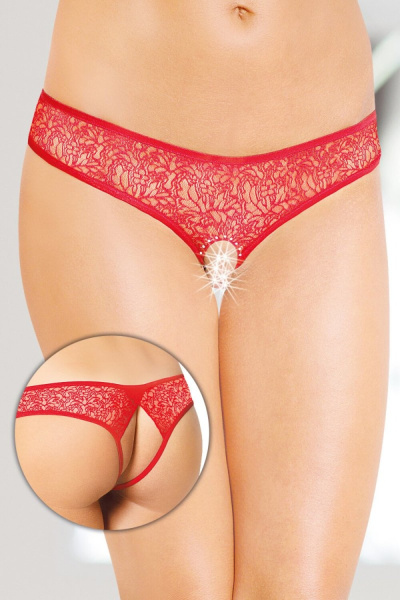 Стринги открытые красные-M/L 244637_1