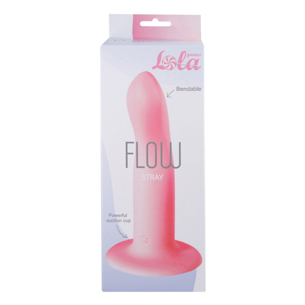 Нереалистичный дилдо Flow Stray Pink_2