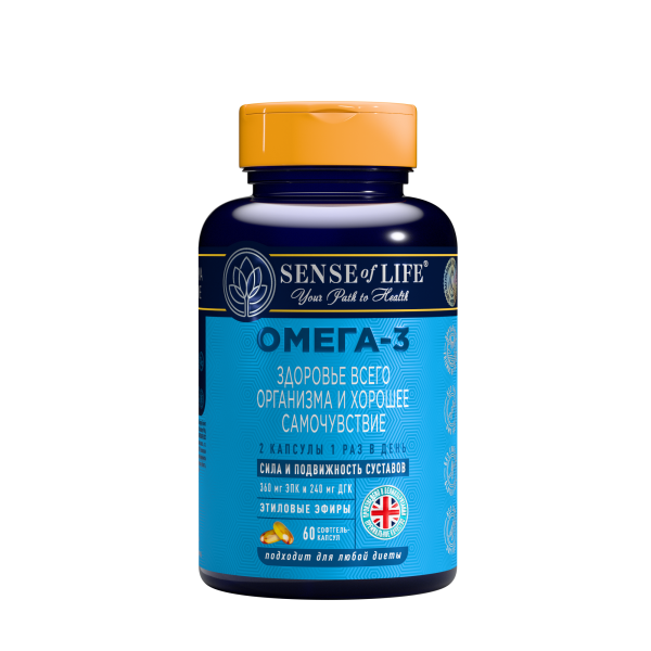 БАД Омега-3 Sense of Life Для здоровья всего организма, 60 шт_3