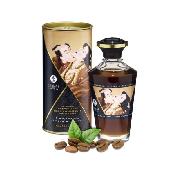 Возбуждающее масло SHUNGA “Интимные поцелуи” для оральных ласк - Сливочный латте_1