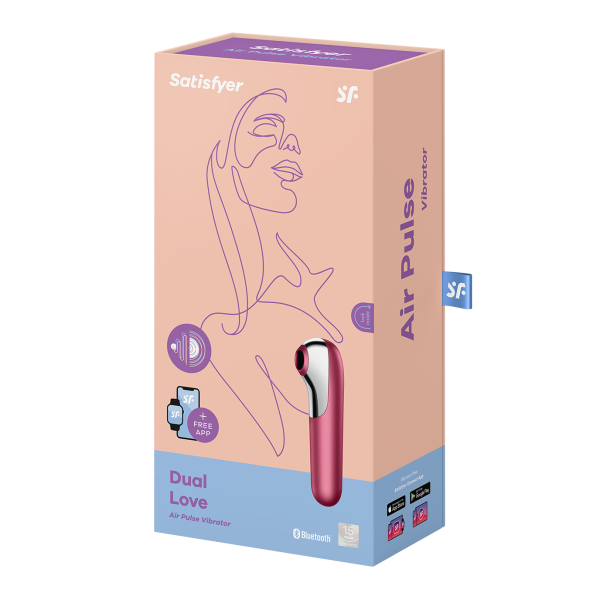 Вакуумно-волновой стимулятор Satisfyer Dual Love, красный_7