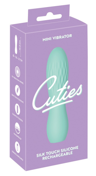 Мини-вибратор Cuties бирюзовый_1