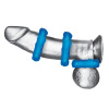 Комплект из трех колец для эрекции 3-Pack Ribbed Rider Cock Ring Set_4