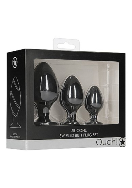 Набор анальных пробок Swirled Butt Plug Set_1
