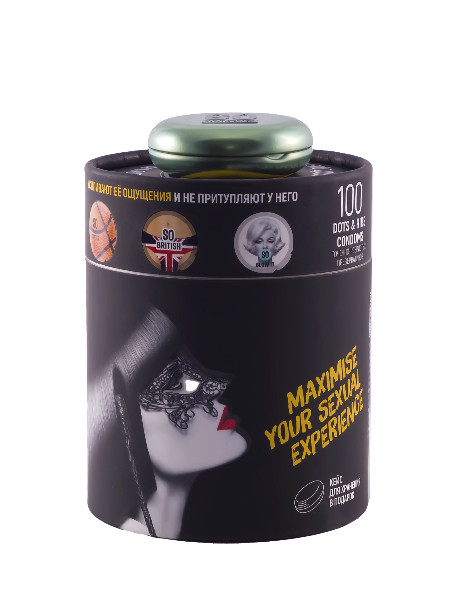 Презервативы MAXUS SO MUCH SEX SPECIAL в черном тубусе, точечно-ребристые, 100 шт_7