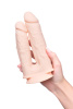 Вибратор для двойного проникновения RealStick Silicone Jason M, сайлекспан, телесный, 18,5 см_9