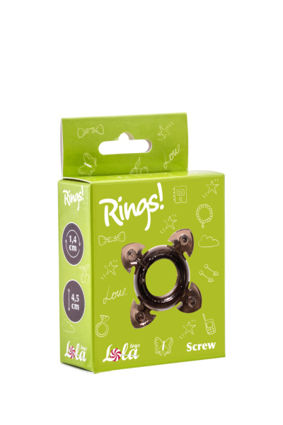 Эрекционное кольцо Rings Screw black_1