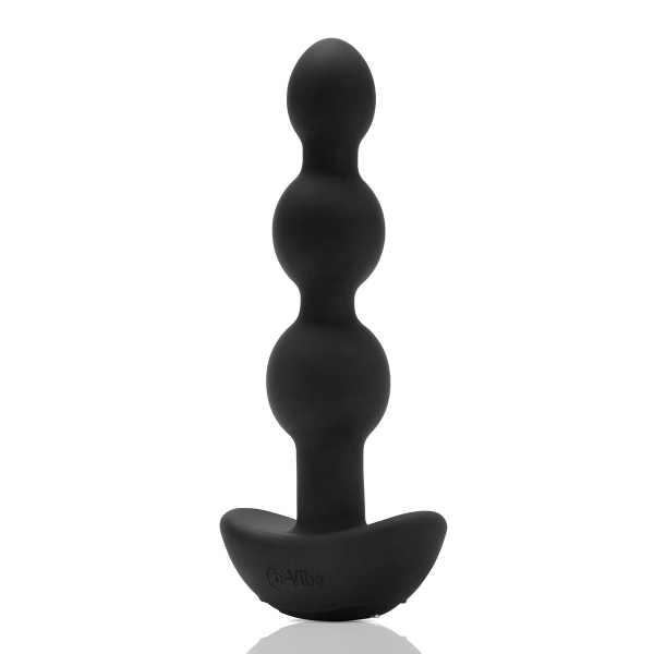 Анальные премиум-бусы с 2 моторами B-Vibe Triplet Anal Beads BLACK_12